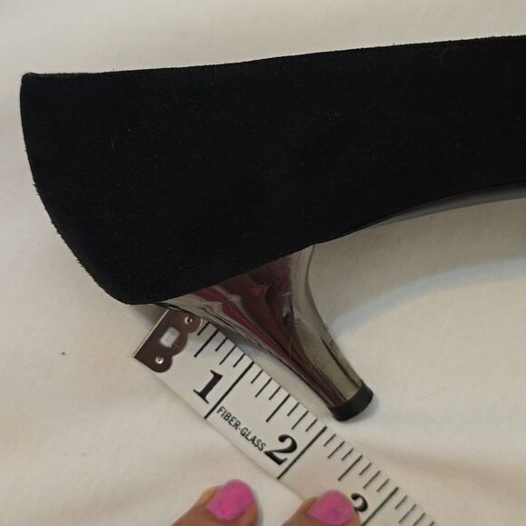 Black Suede Ferragamo Heels - Picture 7 of 12